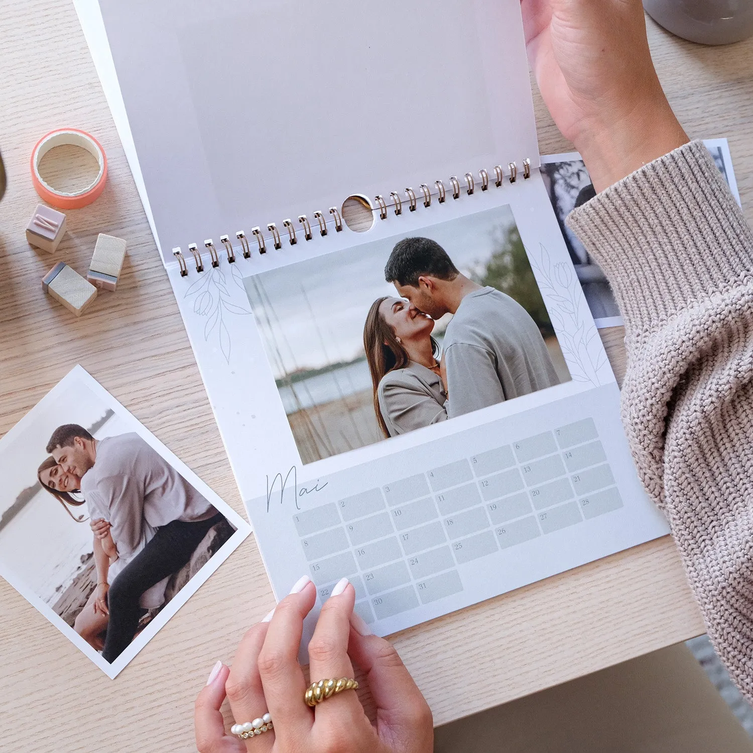 MINTKIND kind of hazel Fotokalender Kalender 21x21 ohne Jahr