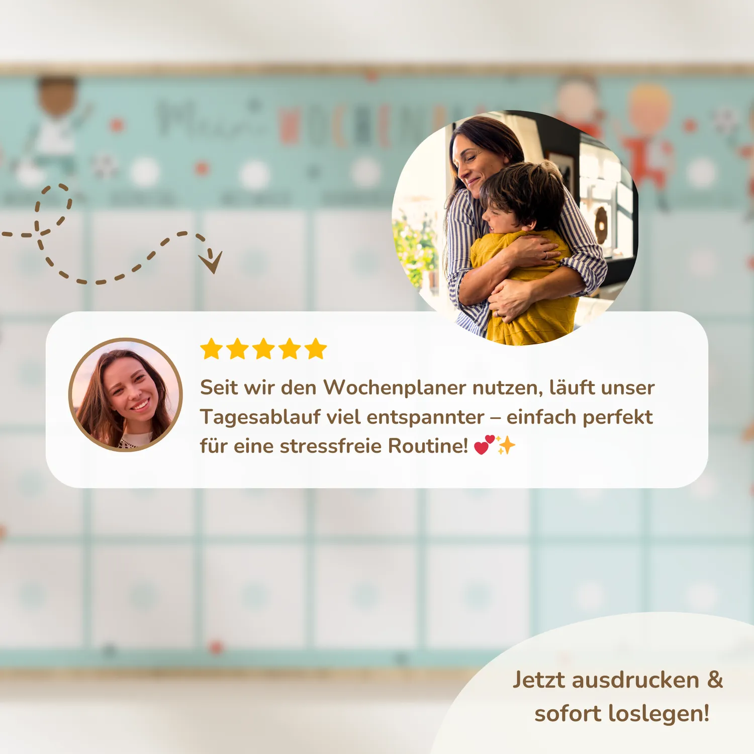 MeinBaby123 Wochenplan Fußball Stundenplan PDF zum Ausdrucken