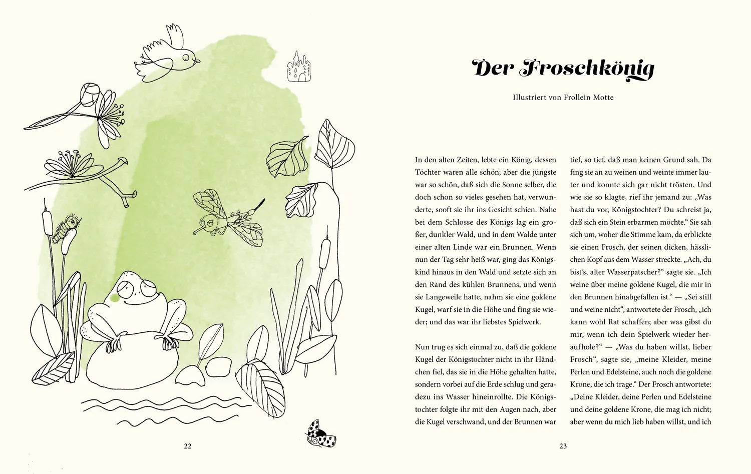 Gestalten Grimm Märchen Kinderbuch deutsch illustriert