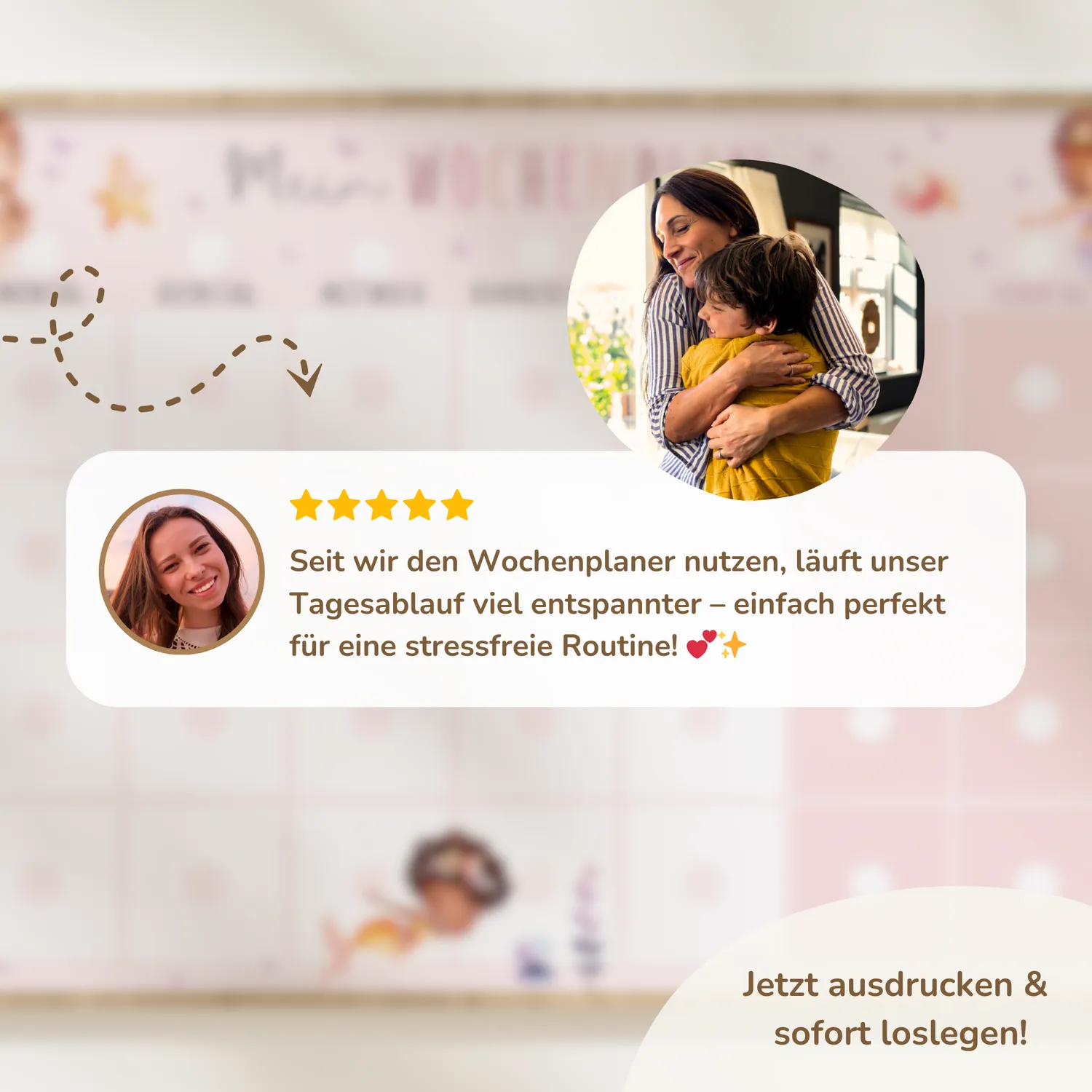 MeinBaby123 Wochenplan Meerjungfrauen PDF Ausdrucken