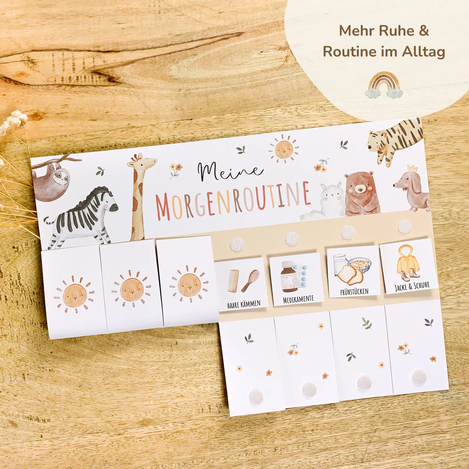 MeinBaby123 Morgen-Abendroutine PDF Boho Beige Download