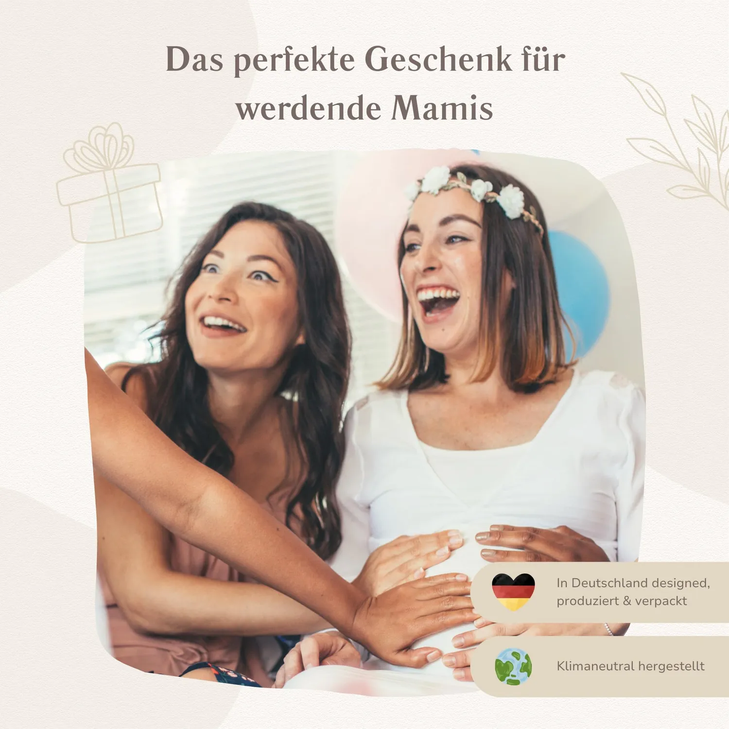 MeinBaby123 Schwangerschaftstagebuch Leinen Goldgravur 136 Seiten