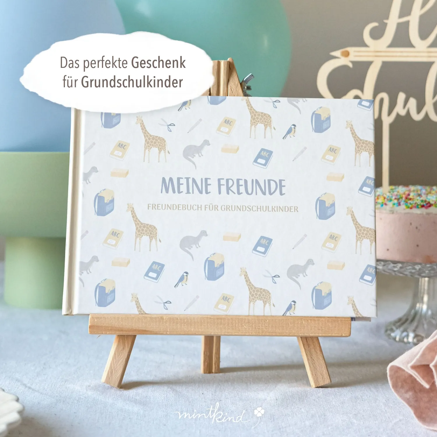 MINTKIND Meine Schulfreunde Freundebuch Natur A5 96 Seiten