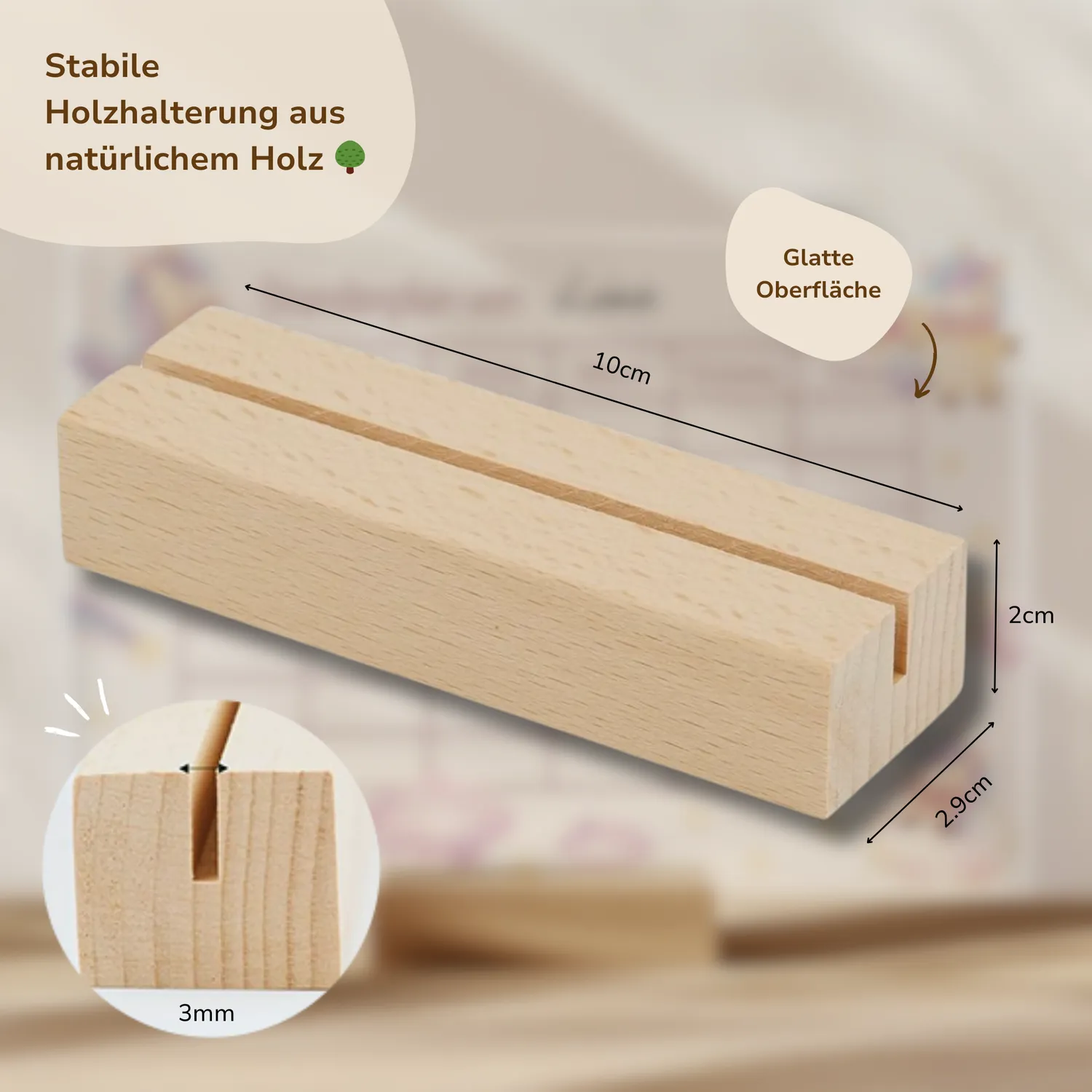MeinBaby123 Stundenplan Acryl Einhörner A4 mit Halterung