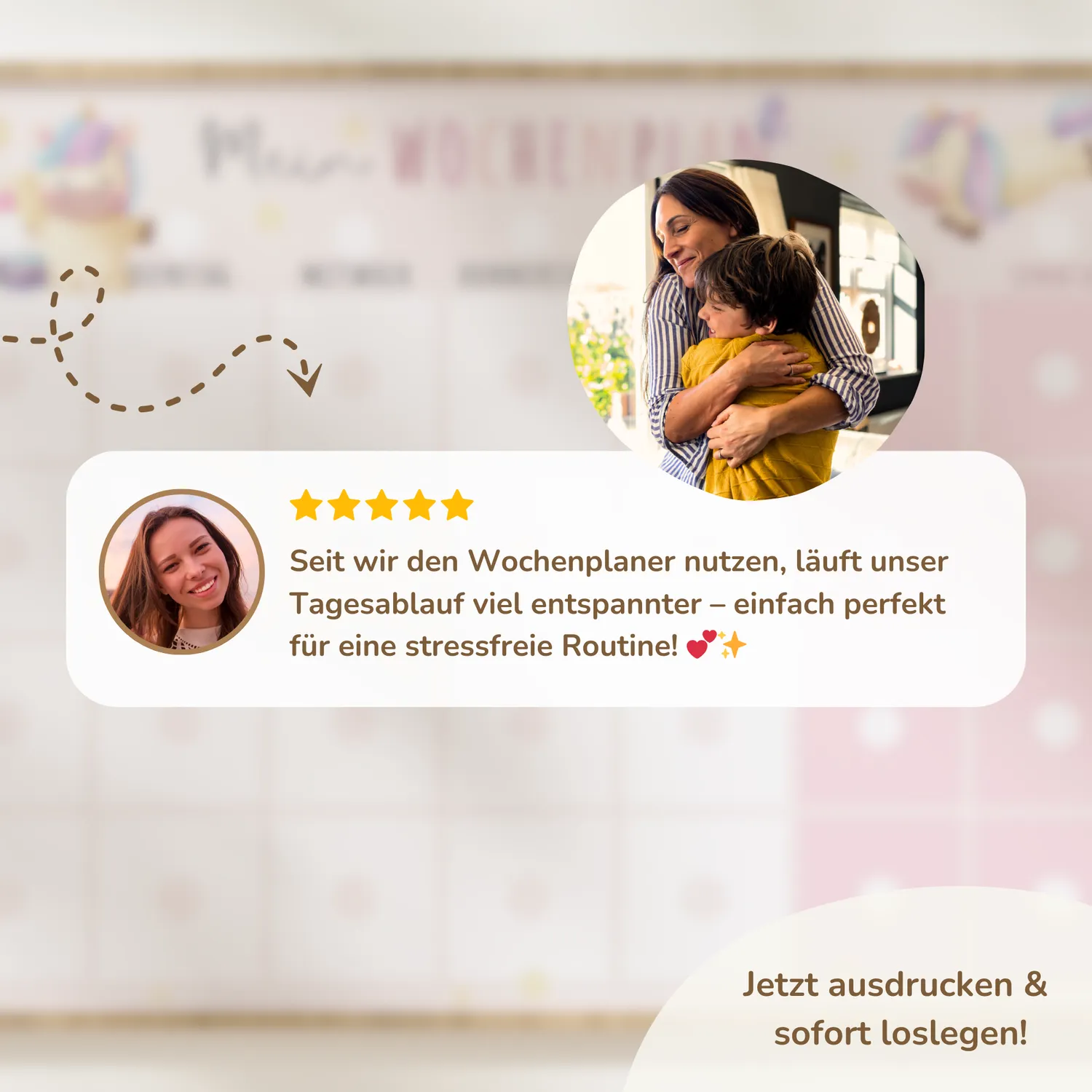 MeinBaby123 Wochenplan Einhorn Montessori zum Ausdrucken
