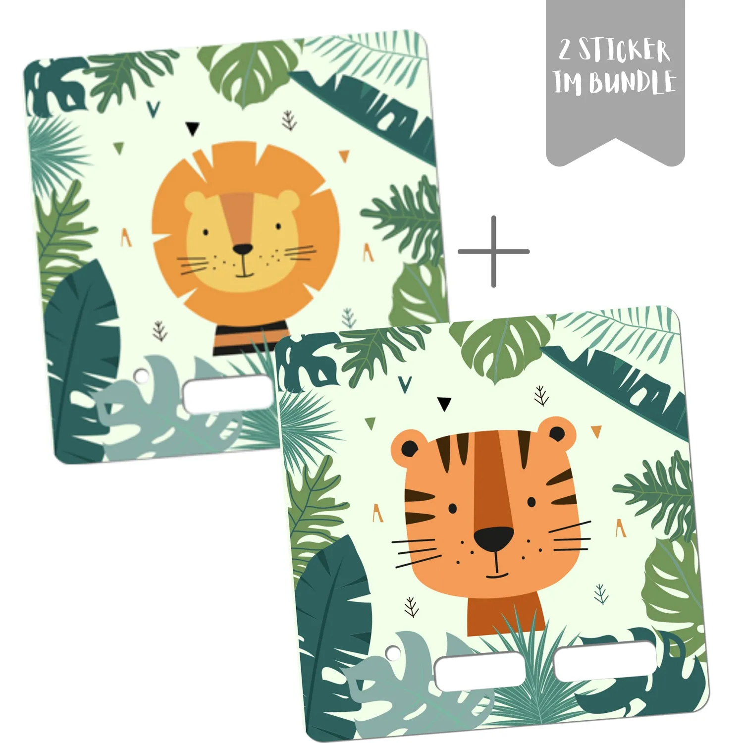 MeinBaby123 Toniebox Löwe Tiger Schutzfolie 2er Set matt
