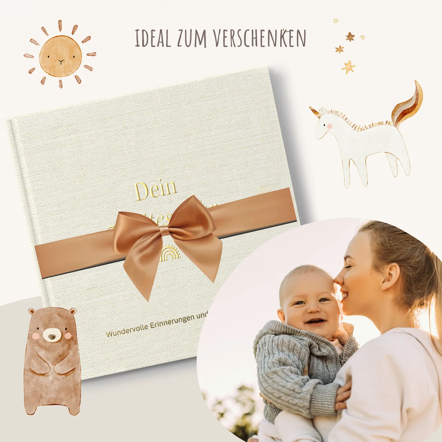 MeinBaby123 Babyalbum Dein zweites Jahr Leinen gebunden