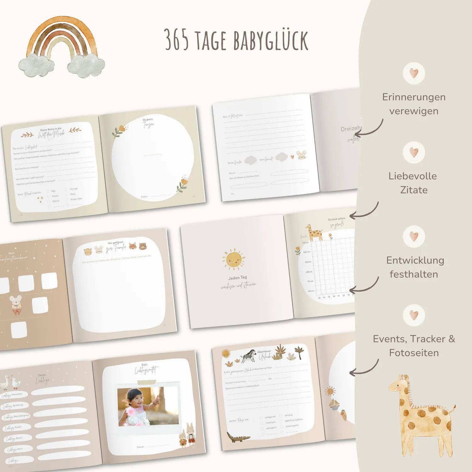 MeinBaby123 Babyalbum Dein zweites Jahr Leinen gebunden