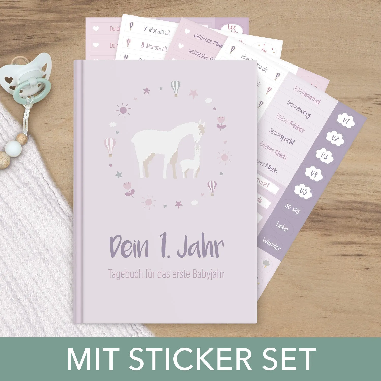 MINTKIND Babys erstes Jahr Baby-Tagebuch Fuchs 160 Seiten