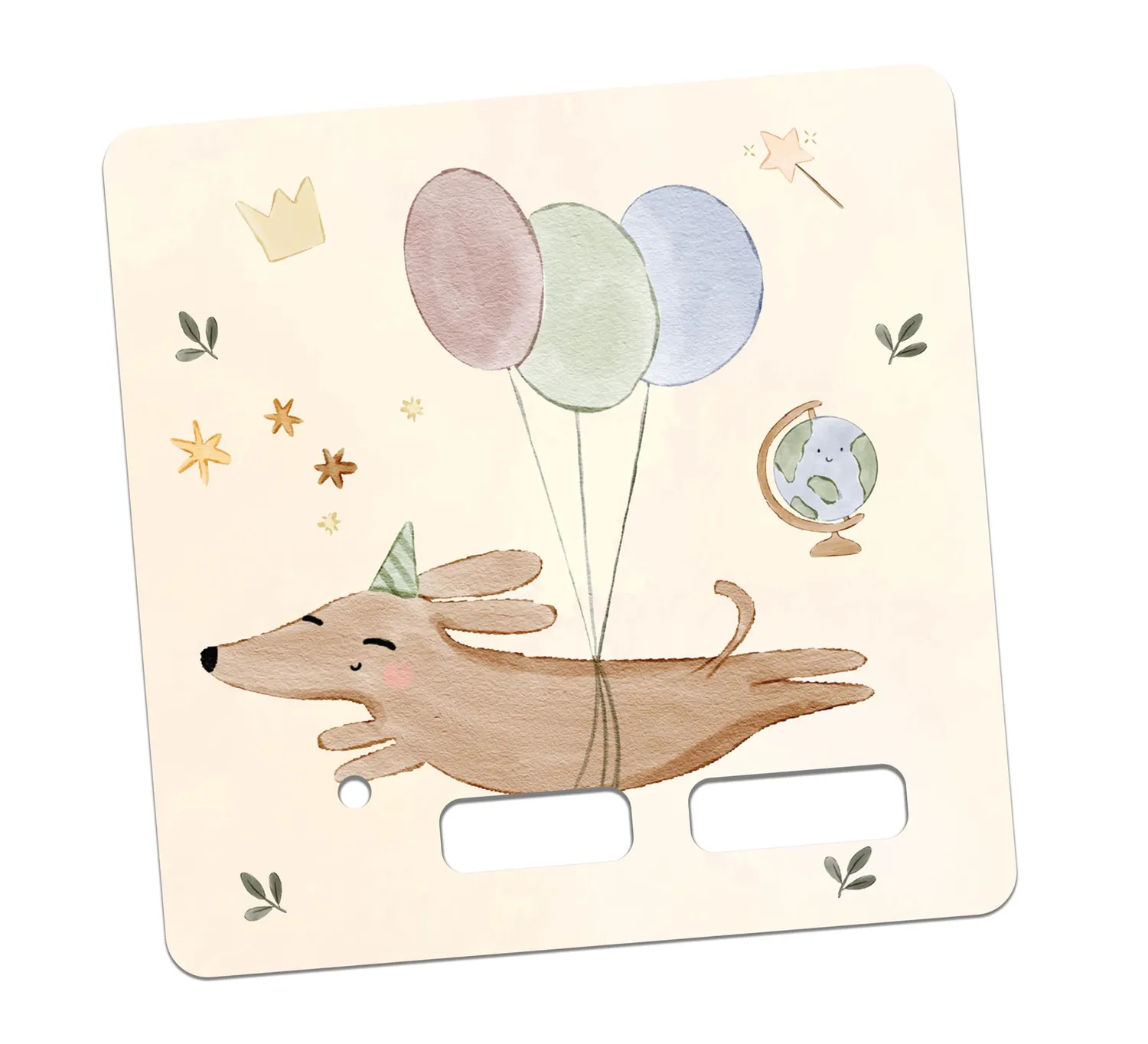 MeinBaby123 Toniebox Schutzfolie Hund mit Luftballon