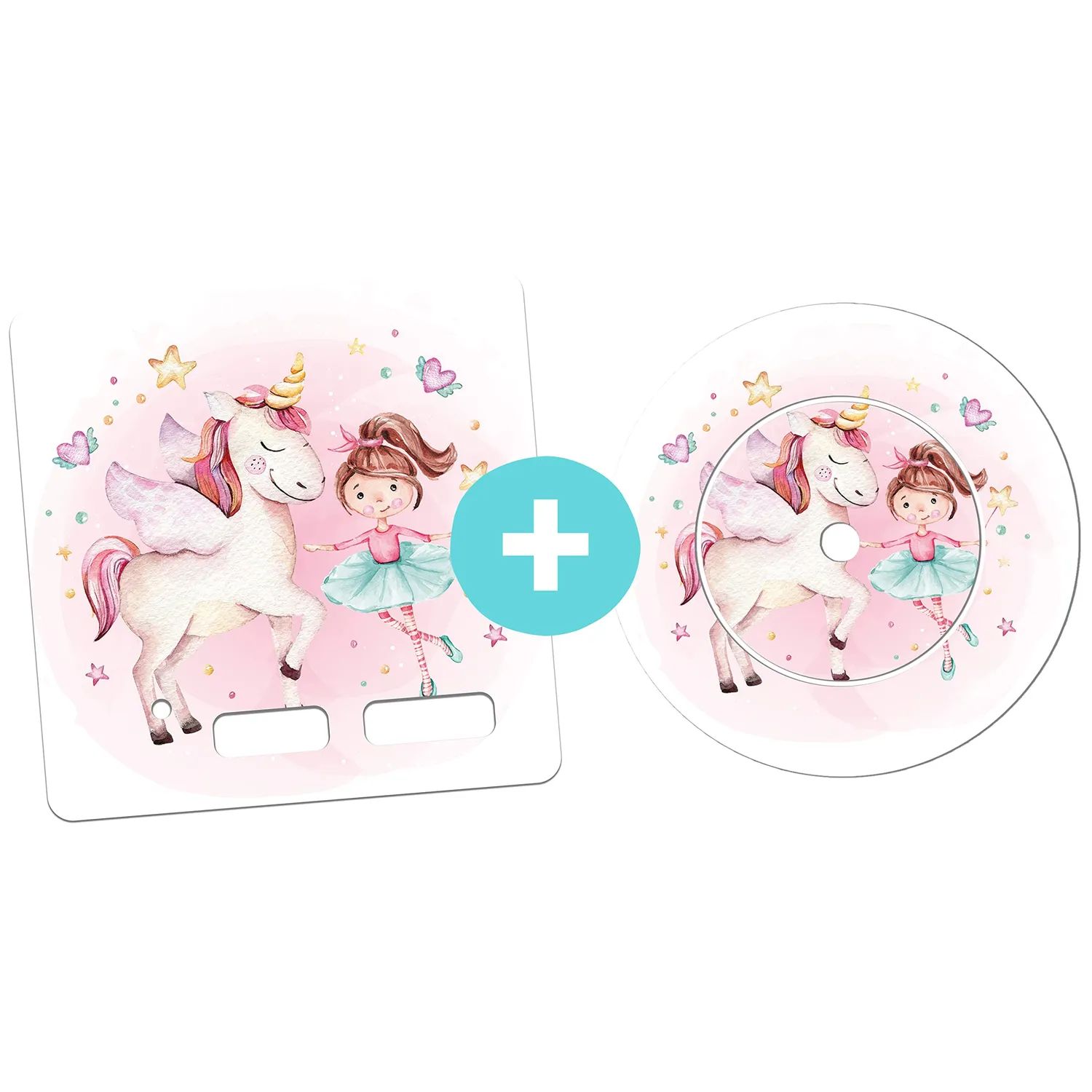 MeinBaby123 Toniebox Einhorn & Ballerina Schutzfolie 2er Set