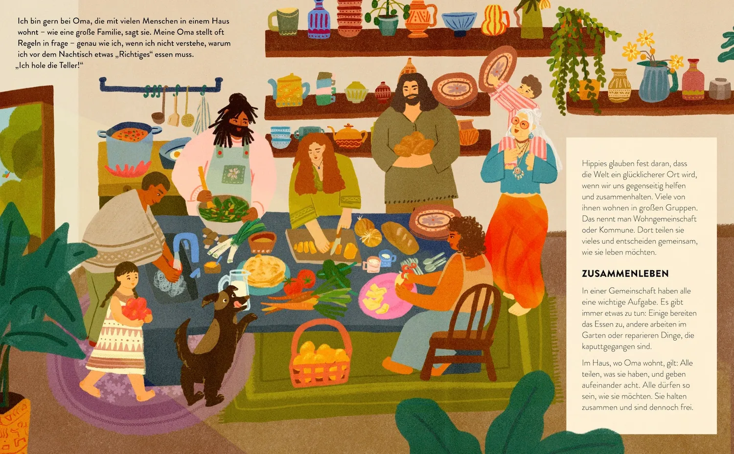 Kleine Gestalten Oma ist ein Hippie Kinderbuch ab 5