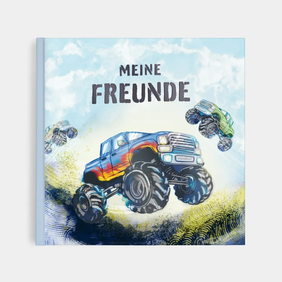 MINTKIND Freundebuch Schule Monstertruck für 30 Freunde