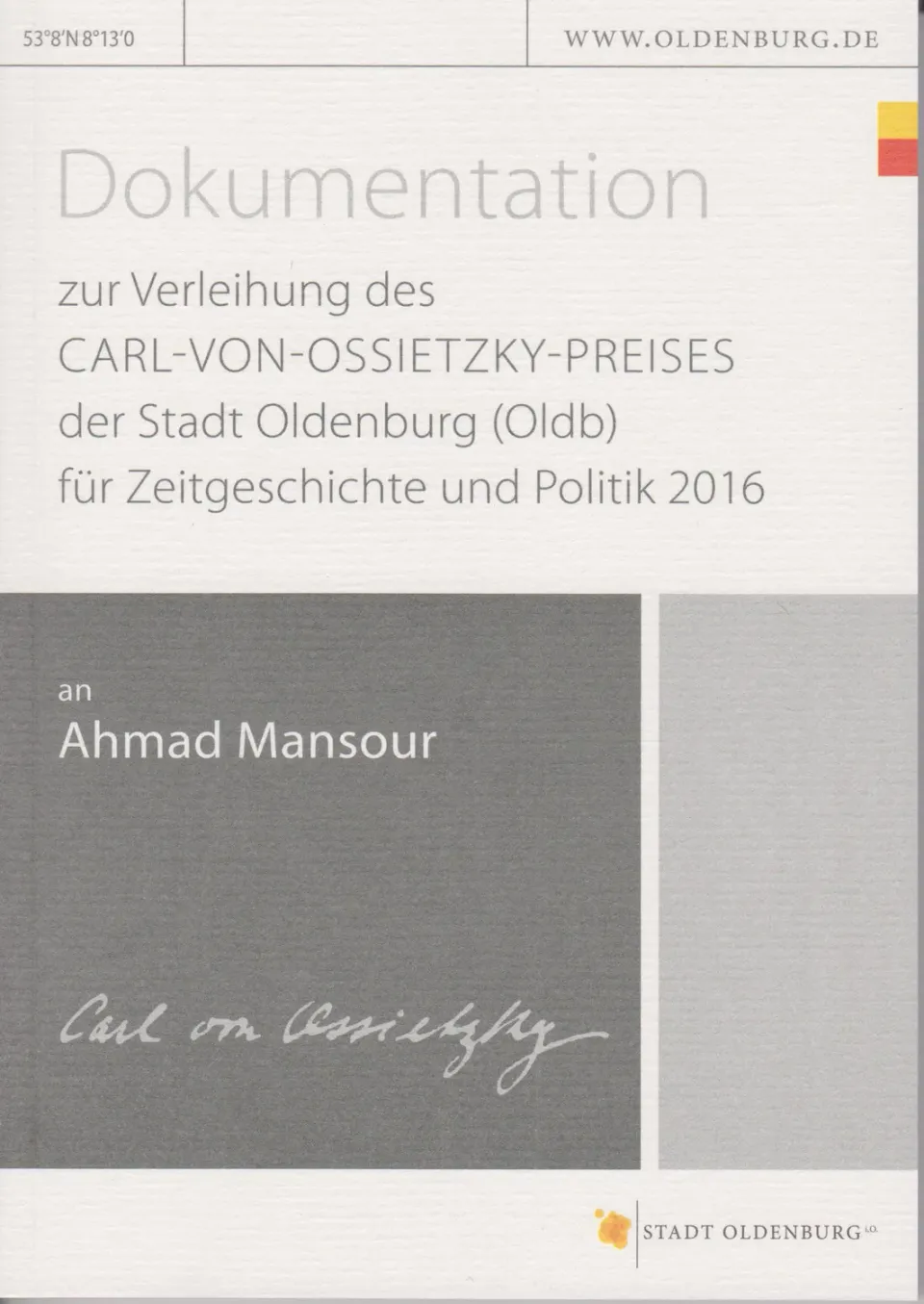 Isensee Nordwest Ossietzky-Preis 2016 Buch Zeitgeschichte