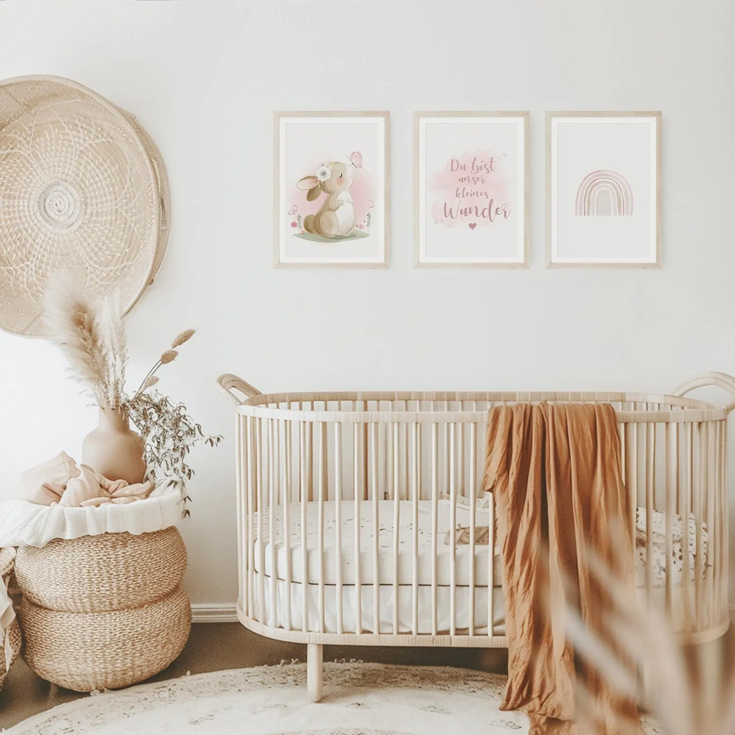 MeinBaby123 Hase Poster 3er Set A4 matt