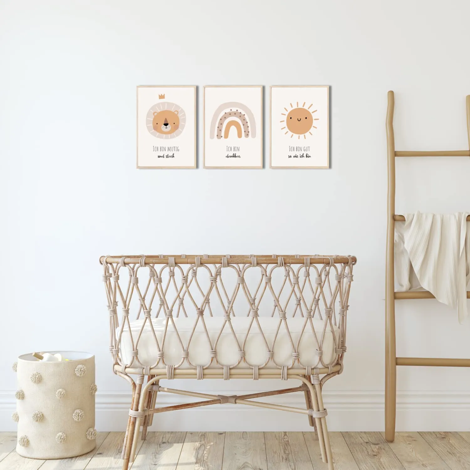 MeinBaby123 Affirmationen Poster 3er Set A4 matt
