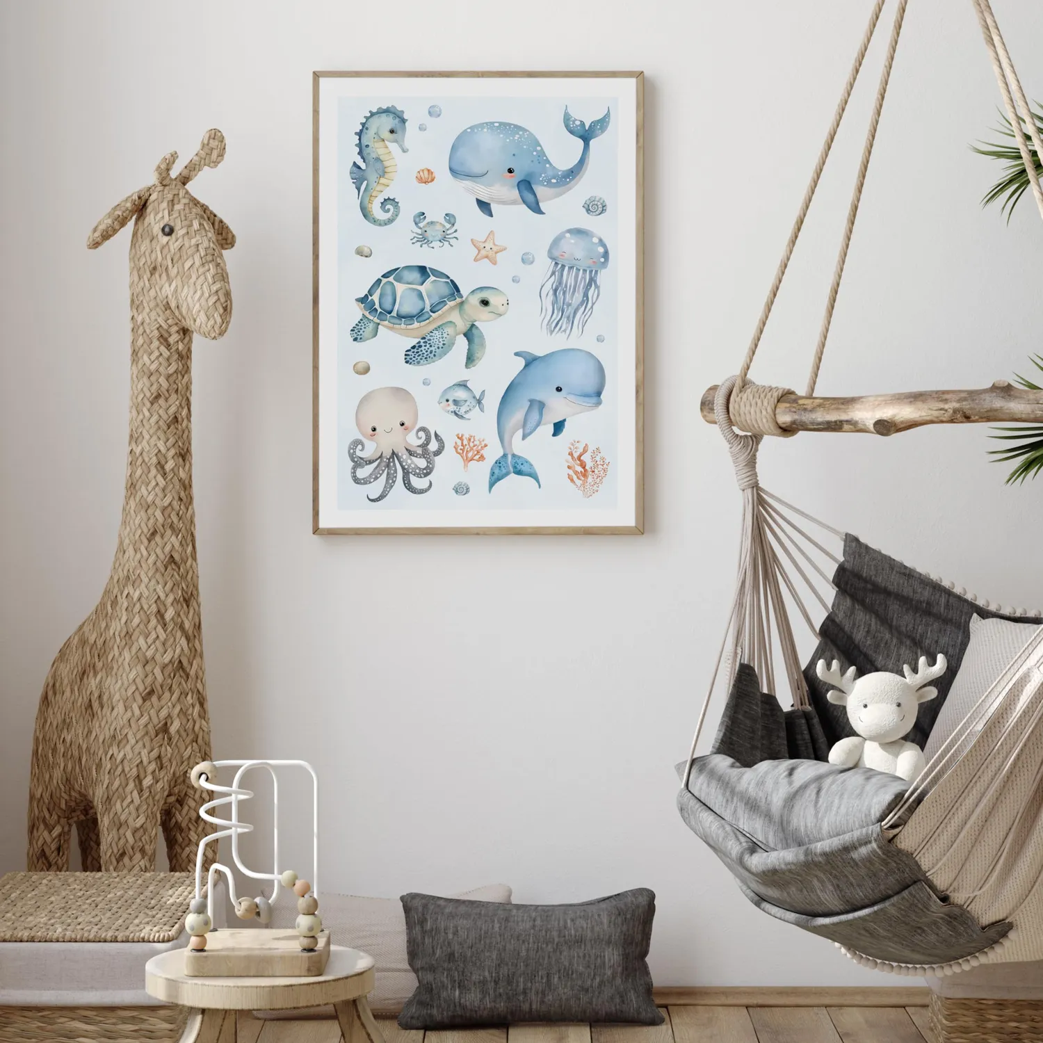 MeinBaby123 Unterwasserwelt Kinderzimmerposter A2 matt 300g