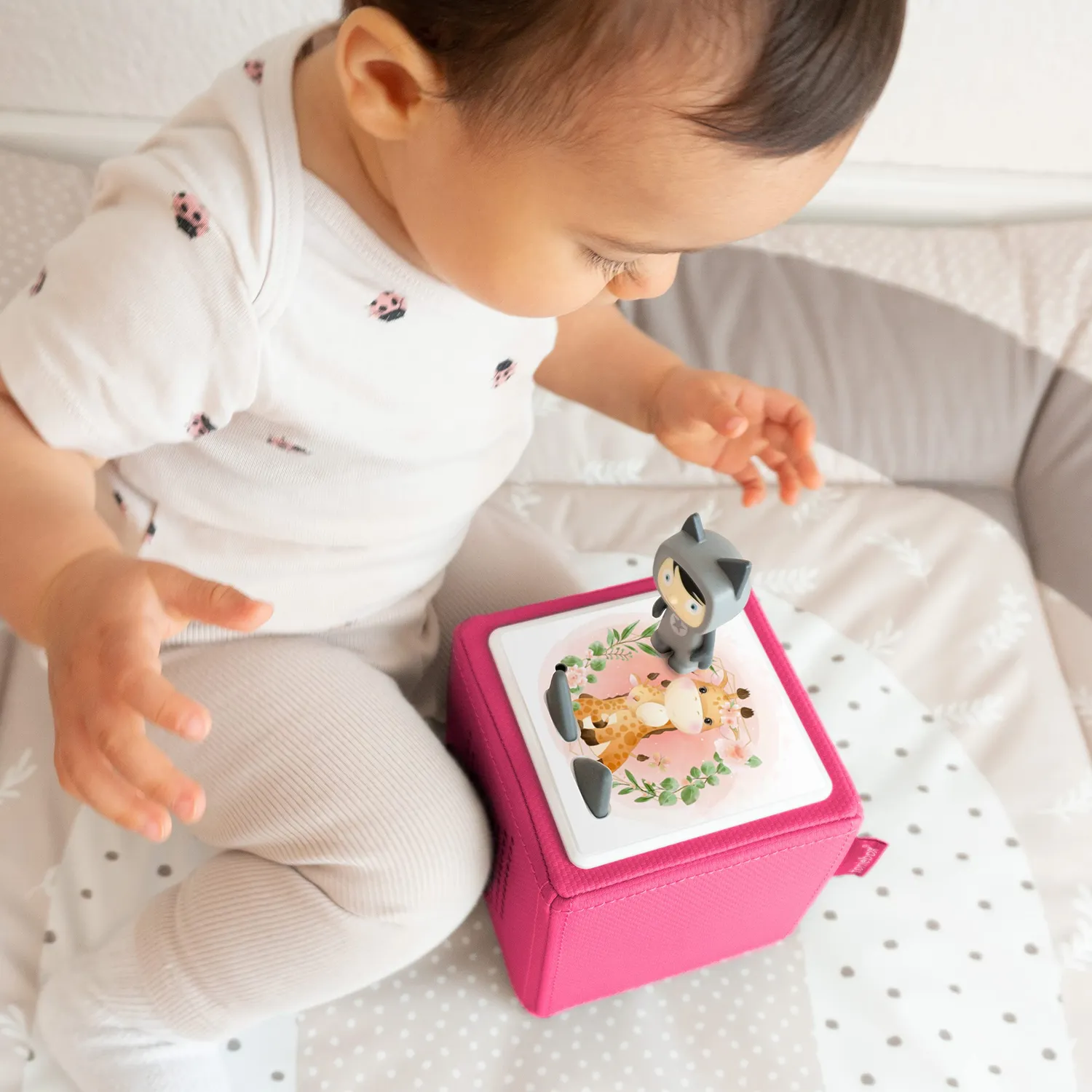 MeinBaby123 Giraffen Blumenkranz Toniebox Schutzfolie