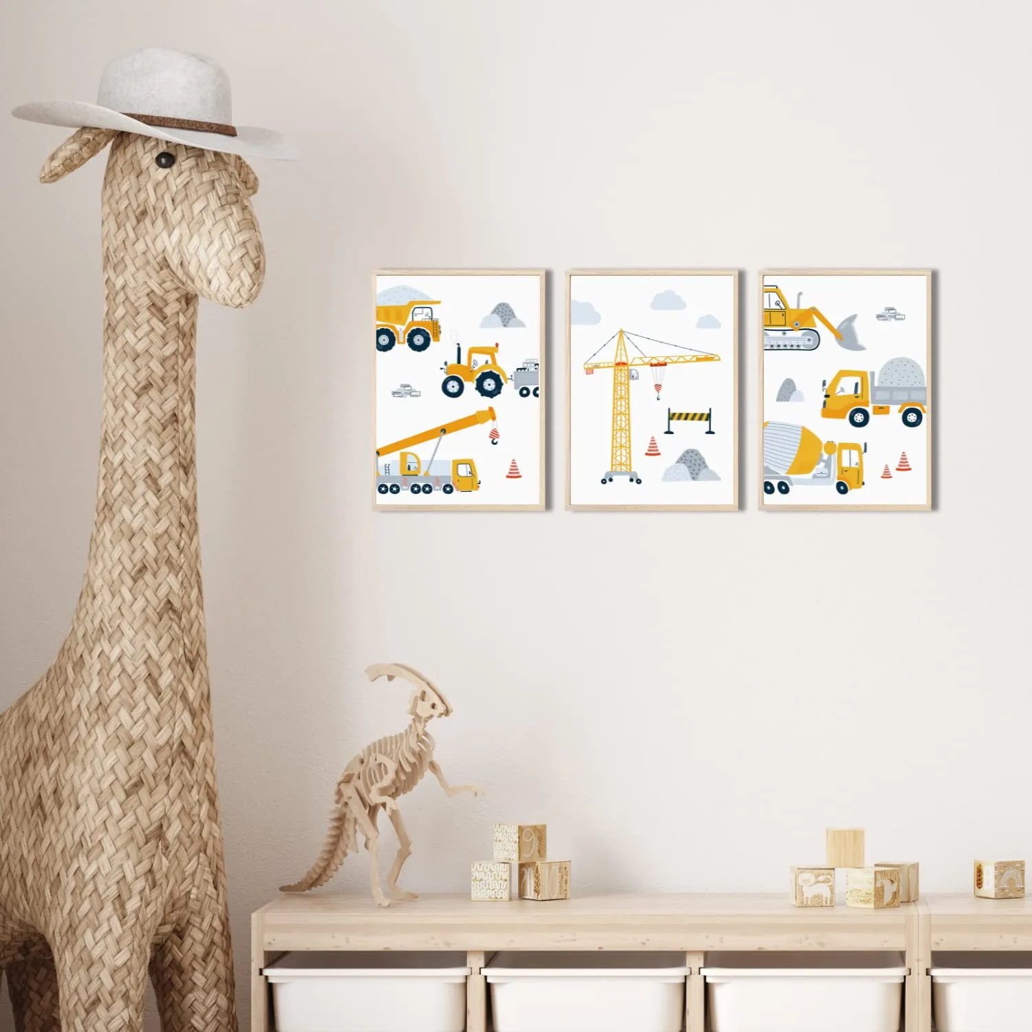 MeinBaby123 Bagger Poster 3er Set A4 matt