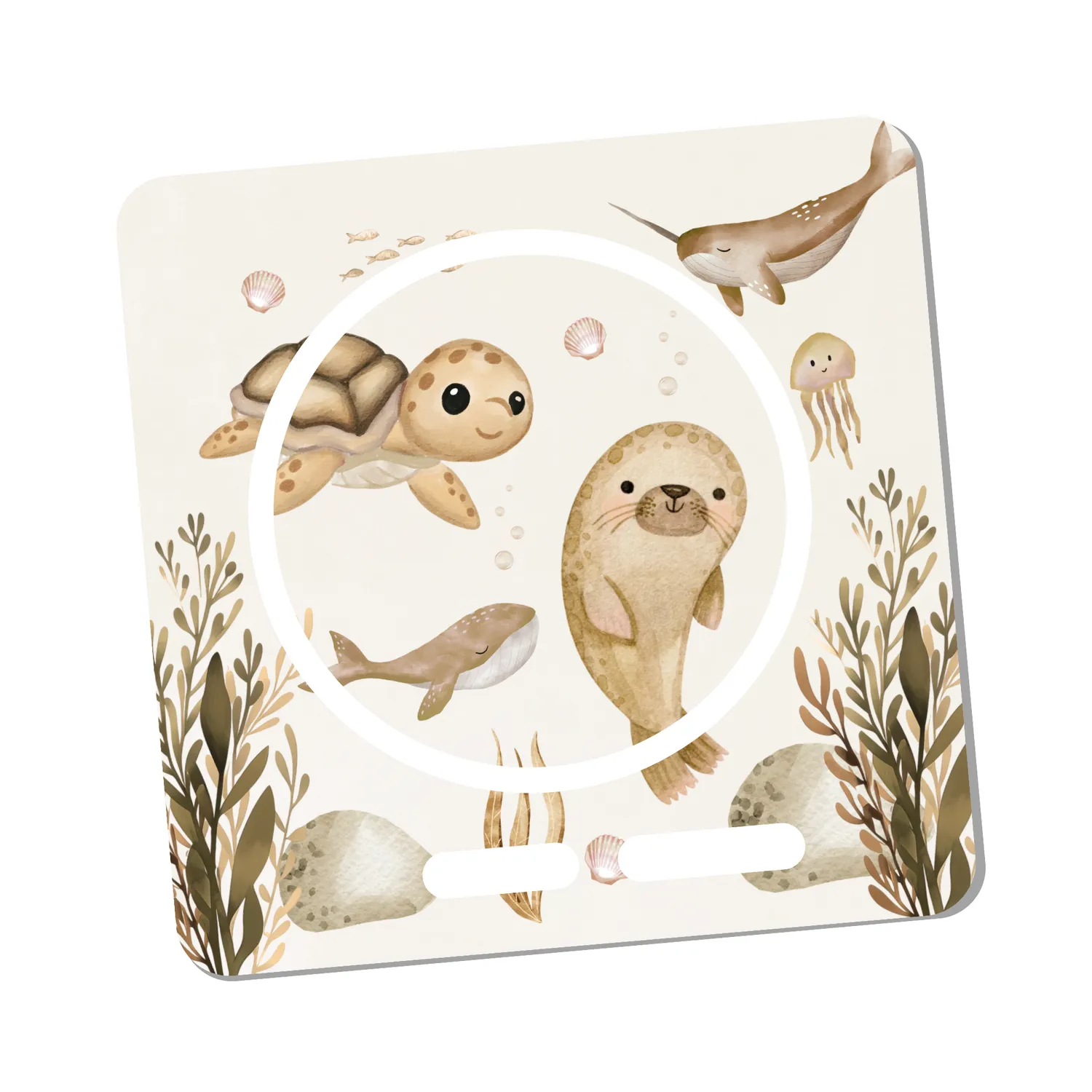 MeinBaby123 Unterwasserwelt Beige Schutzfolie Toniebox 2 wasserfest