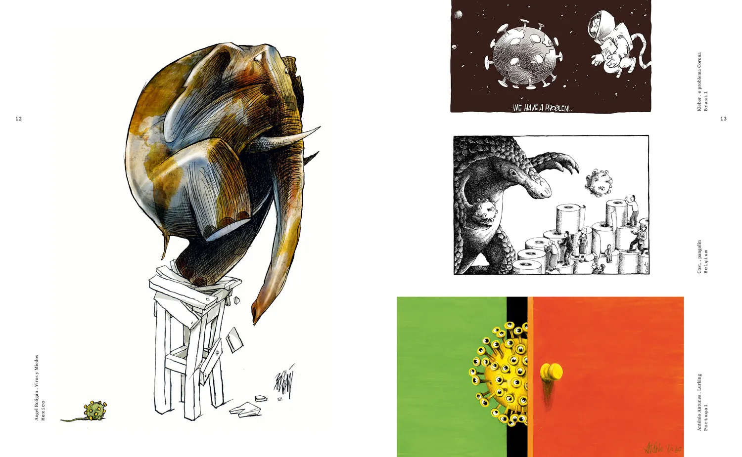 Gestalten Paper. Pen. Pandemic. Bildband Cartoons englisch