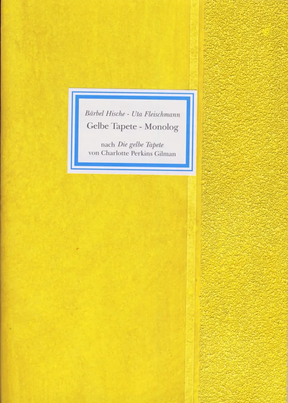Isensee Literatur Gelbe Tapete Monolog Buch Erhellung