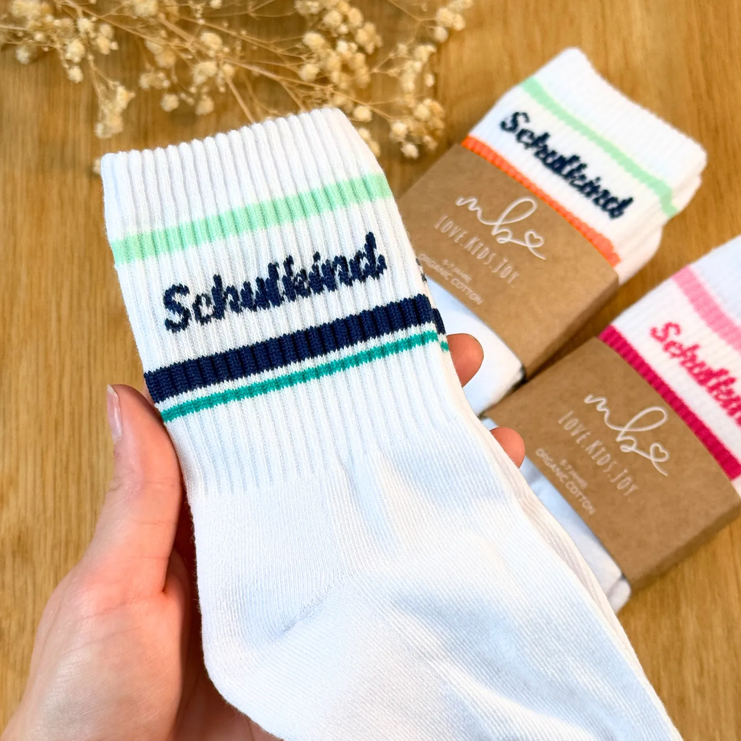 MeinBaby123 Schulkind Socken Blau Baumwolle 5-7 Jahre