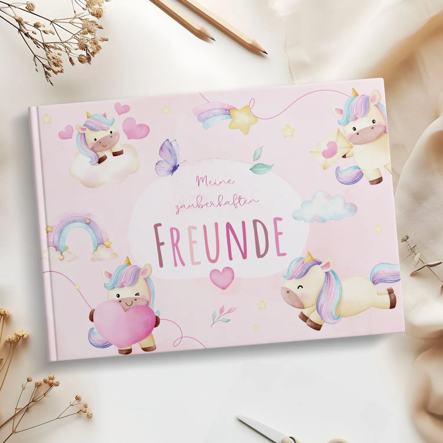 MeinBaby123 Freundebuch Kinder Einhörner Hardcover 26