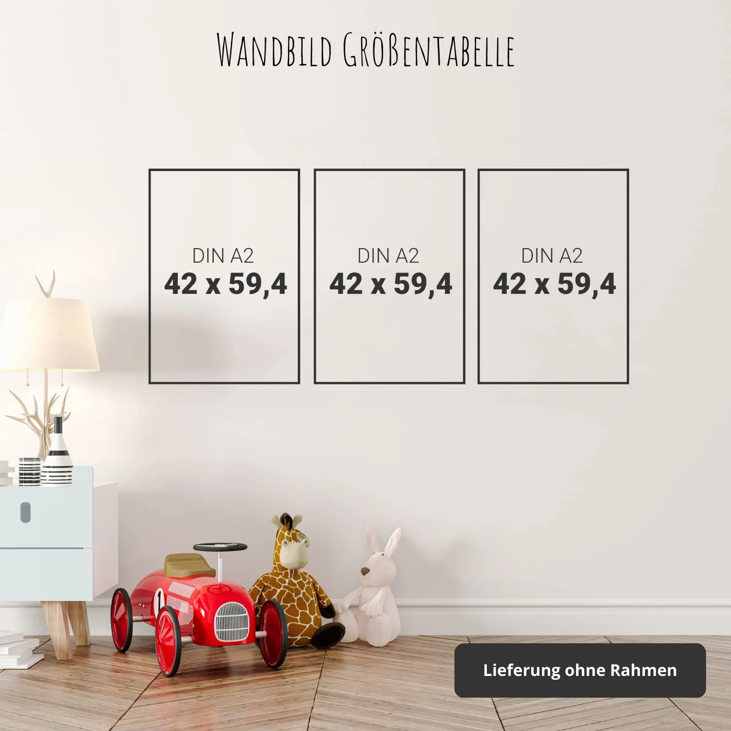 MeinBaby123 Hakuna Matata Kinderzimmerposter 3er Set A2