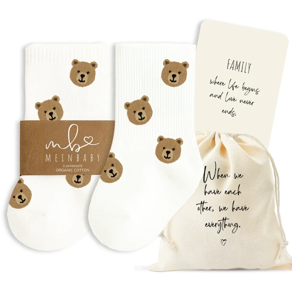 MeinBaby123 Babysocken Teddy Set Baumwolle 3-24 Monate