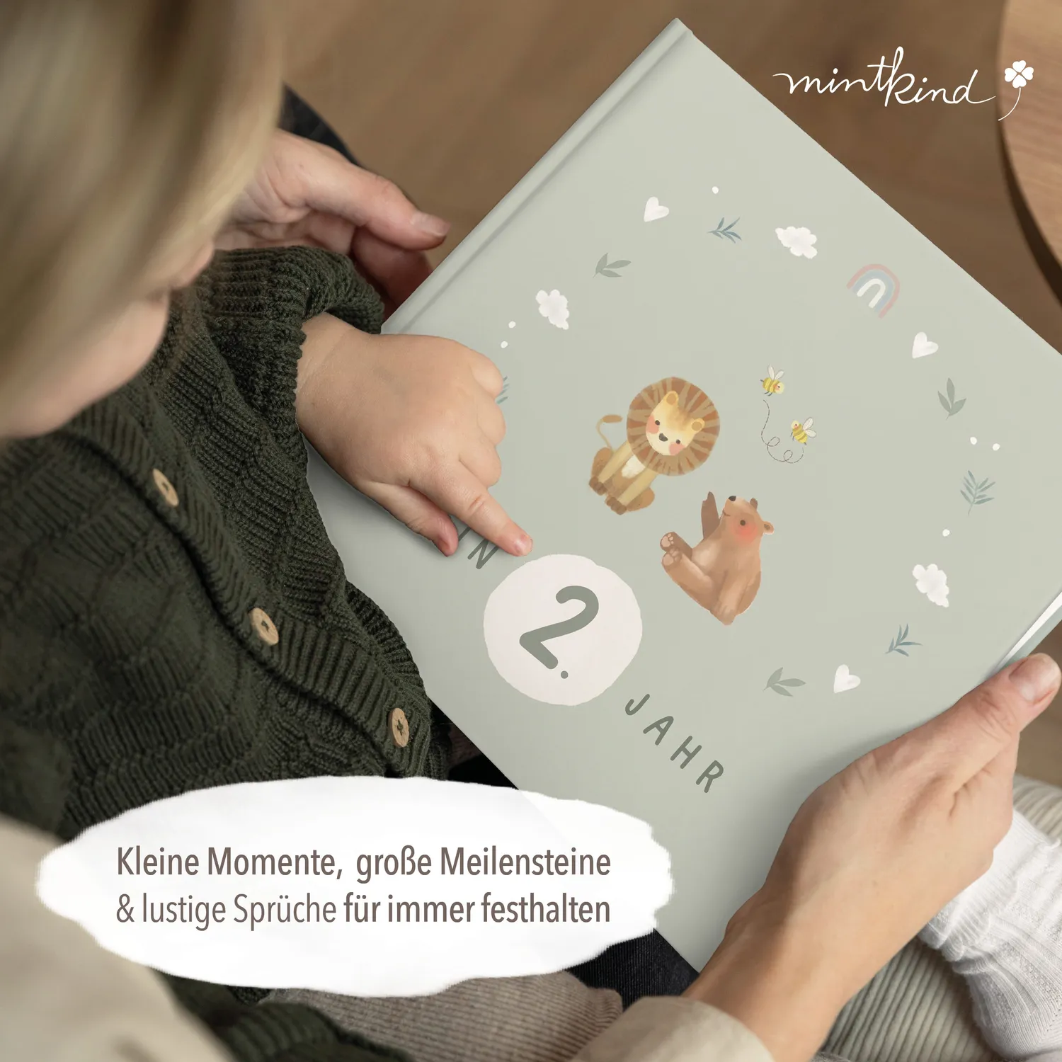 MINTKIND Babytagebuch Dein zweites Lebensjahr Beige