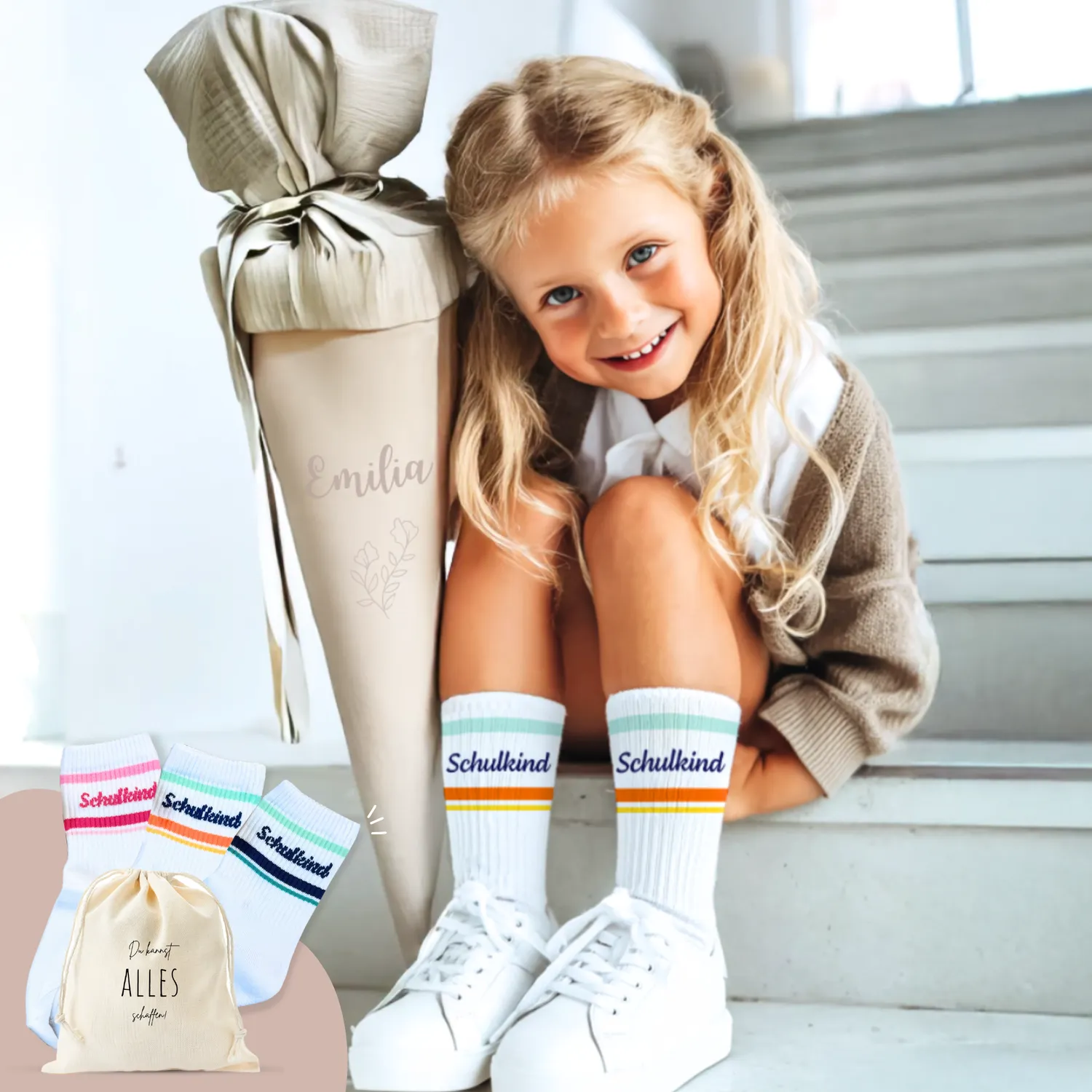 MeinBaby123 Schulkind Socken bunt Baumwolle 5-7 Jahre