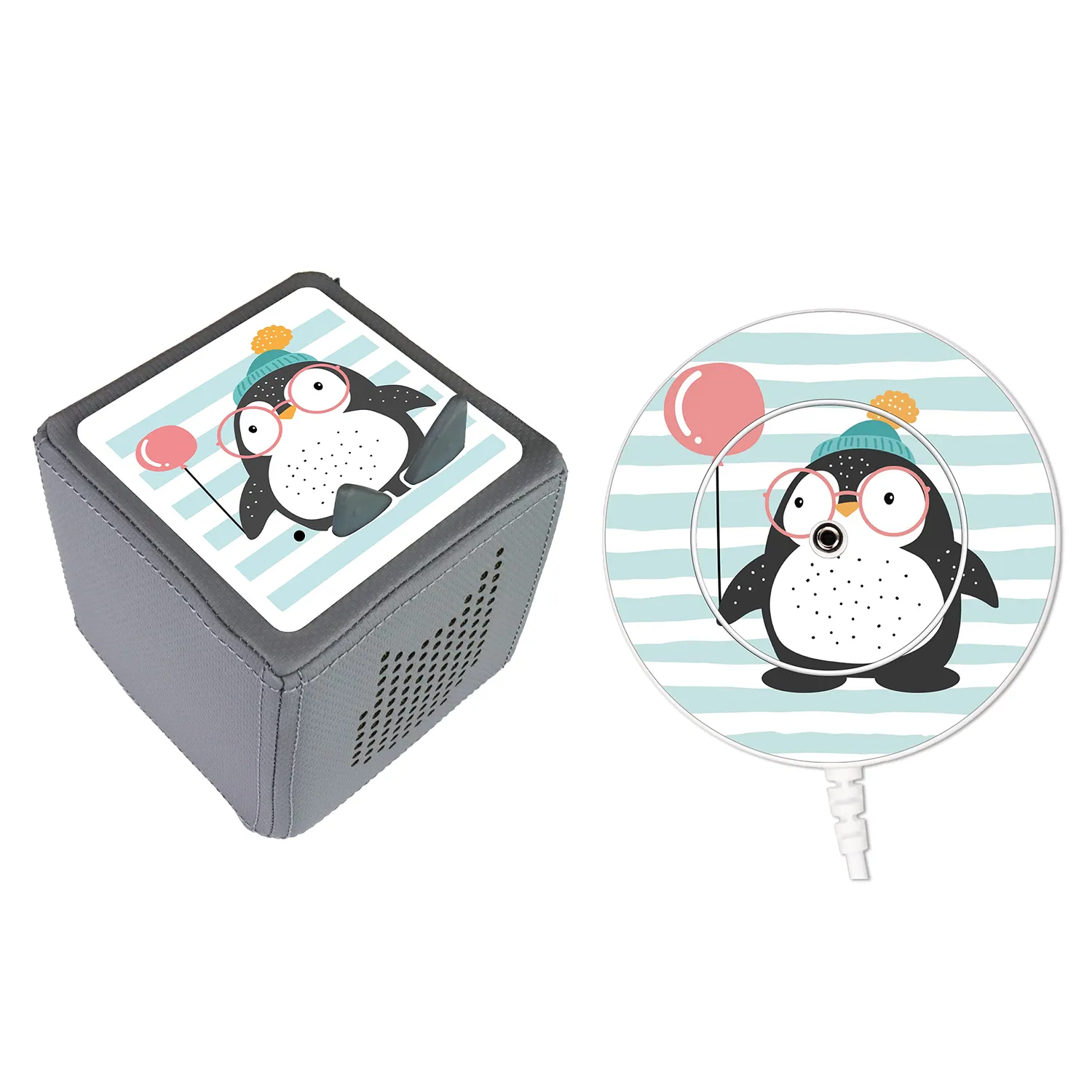 MeinBaby123 Toniebox Schutzfolie Pinguin 3D Bundle