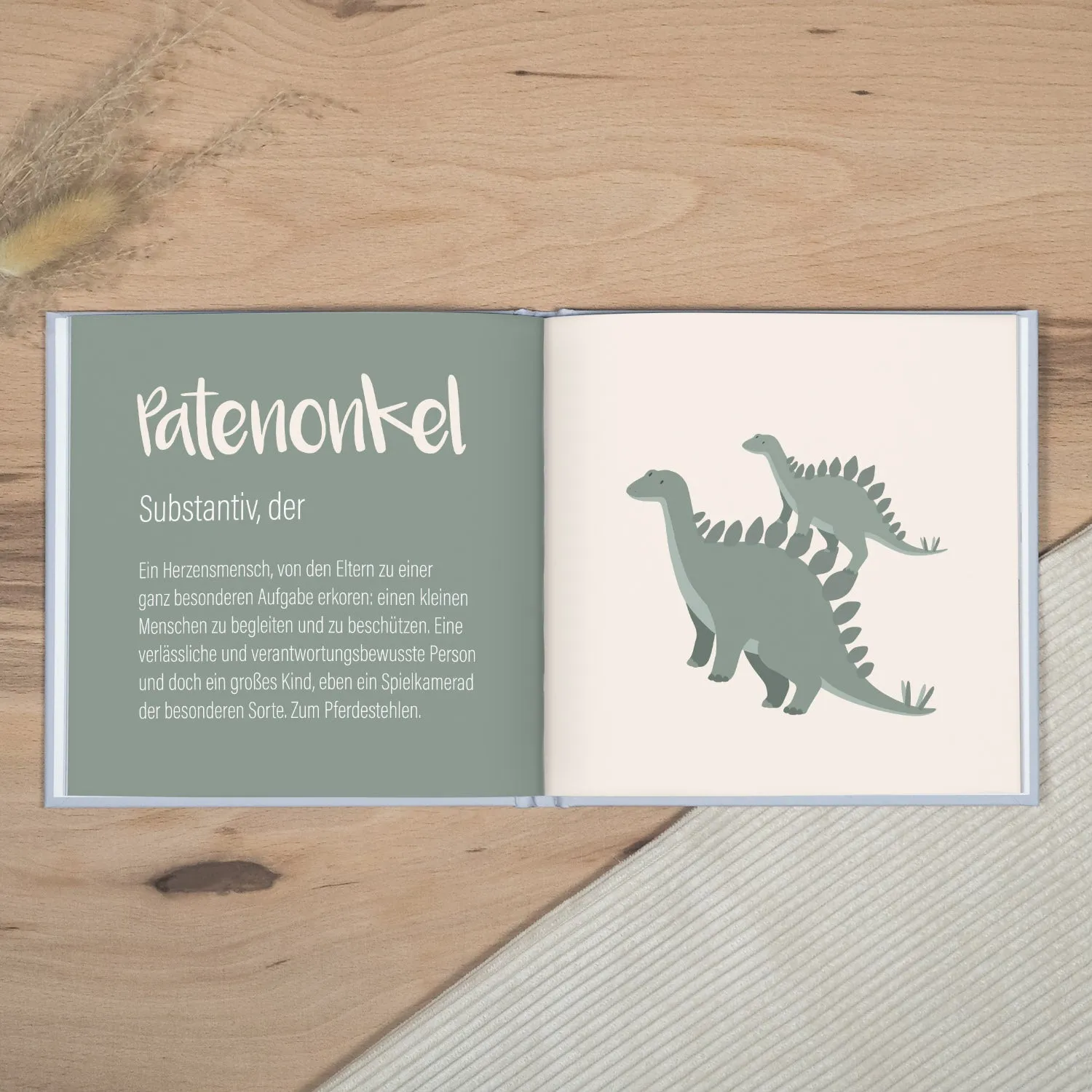 MINTKIND Lieber Patenonkel Du bist toll Geschenkbuch 32 Seiten