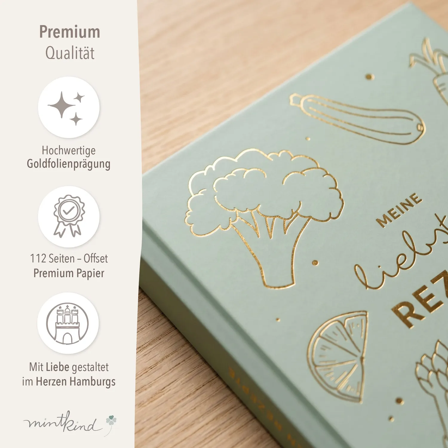 MINTKIND Meine Rezepte Rezeptbuch Salbei zum Selberschreiben