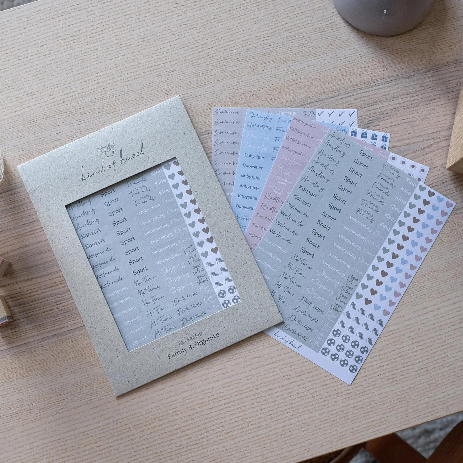 MINTKIND kind of hazel Create & Organize Sticker Set