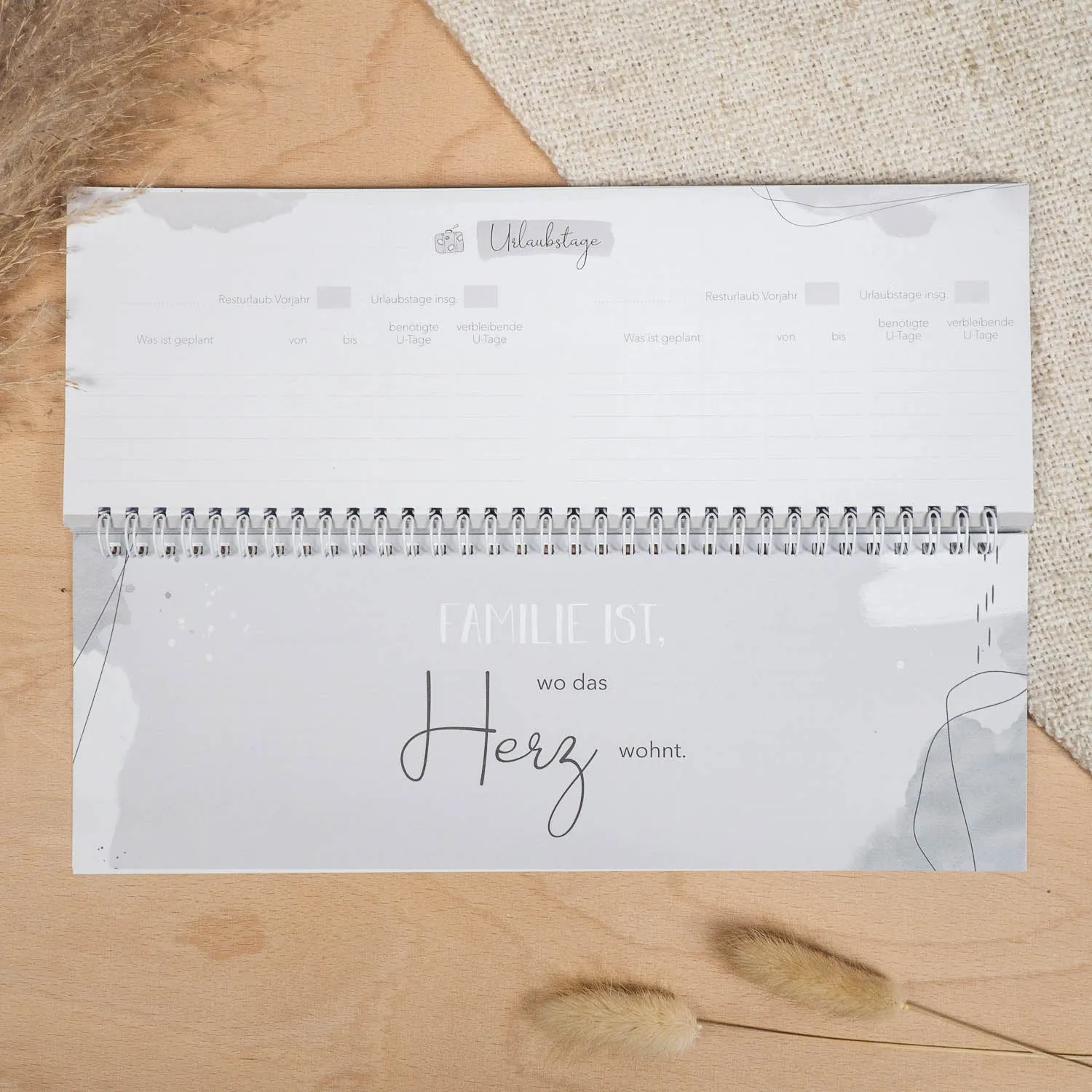 MINTKIND Jahr Klar Tischkalender Wochenplaner 52 Wochen
