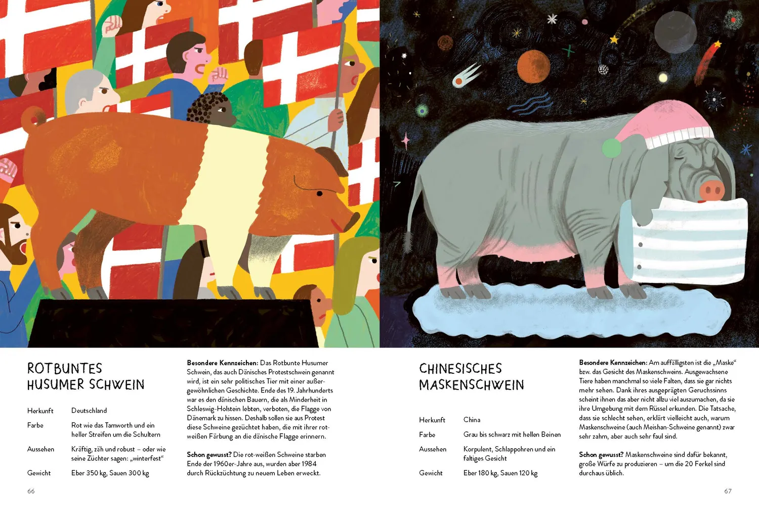 Kleine Gestalten Schwein gehabt Kinderbuch Schweine