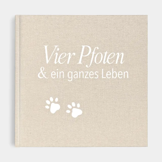 MINTKIND Vier Pfoten Erinnerungsbuch Hund Hardcover