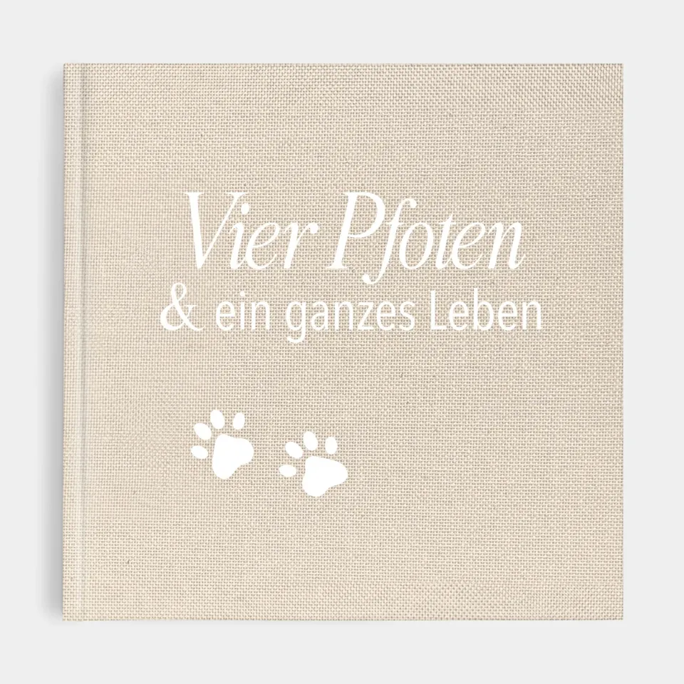 MINTKIND Vier Pfoten Erinnerungsbuch Hund Hardcover