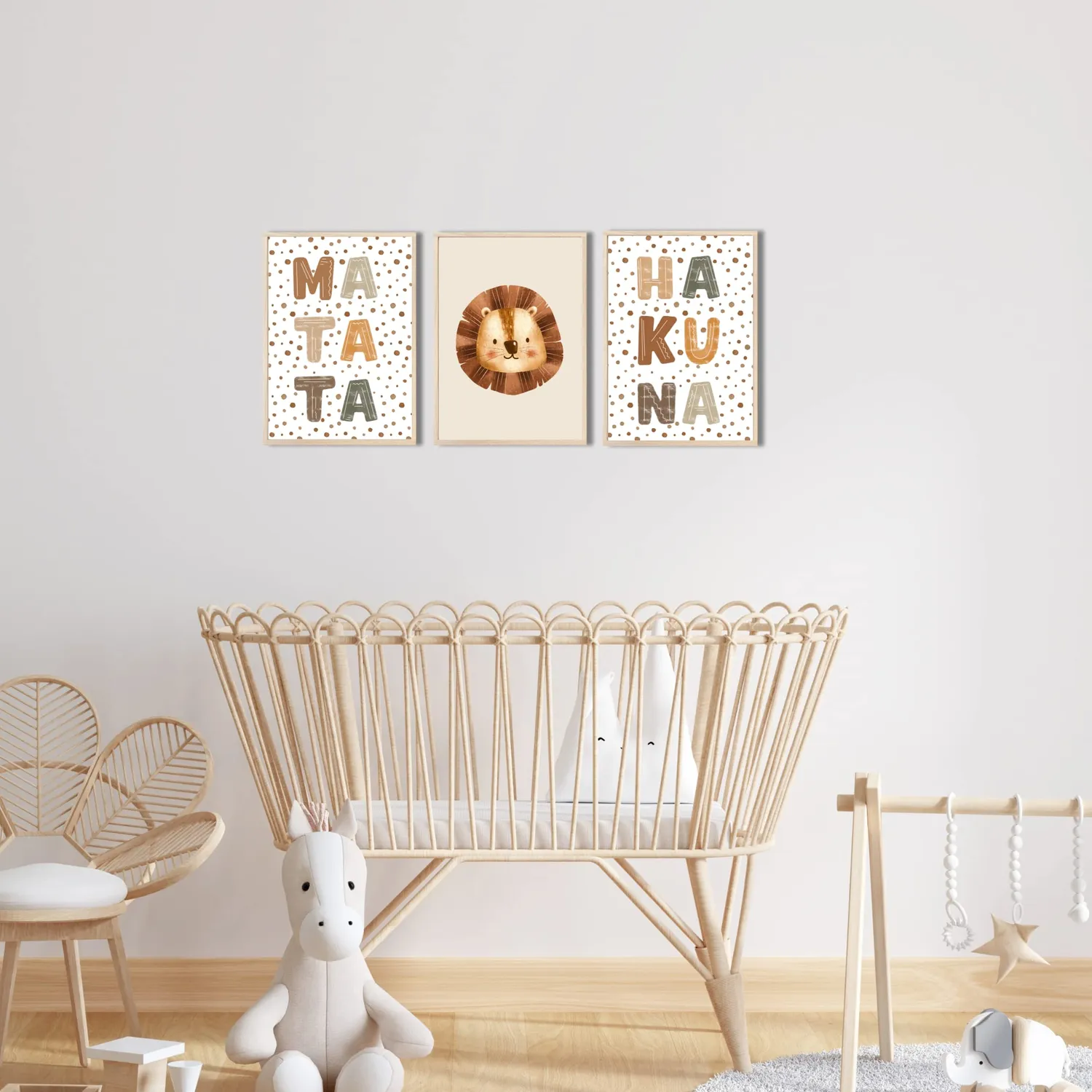 MeinBaby123 Hakuna Matata Poster 3er Set A4 Boho