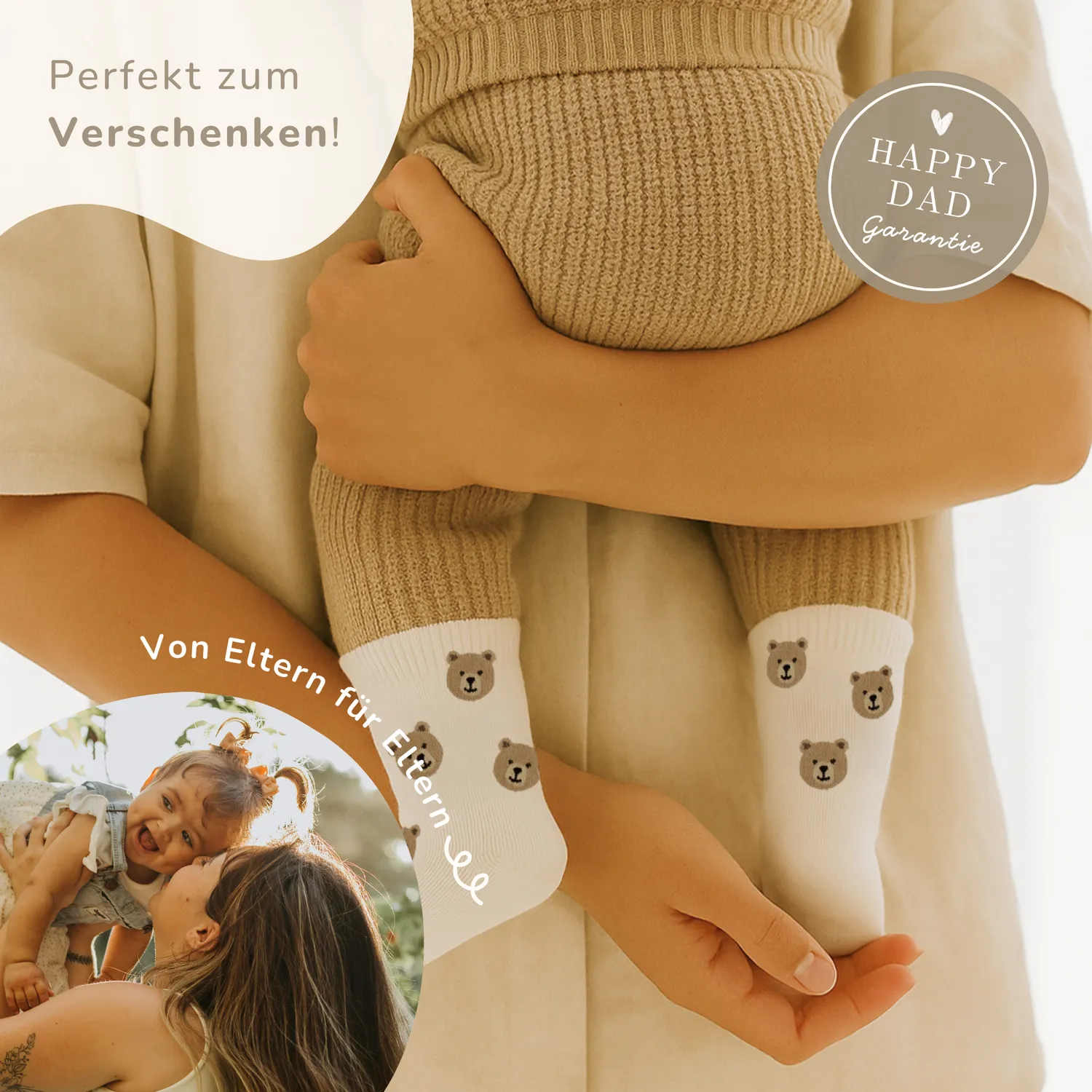 MeinBaby123 Babysocken Teddy Set Baumwolle 3-24 Monate