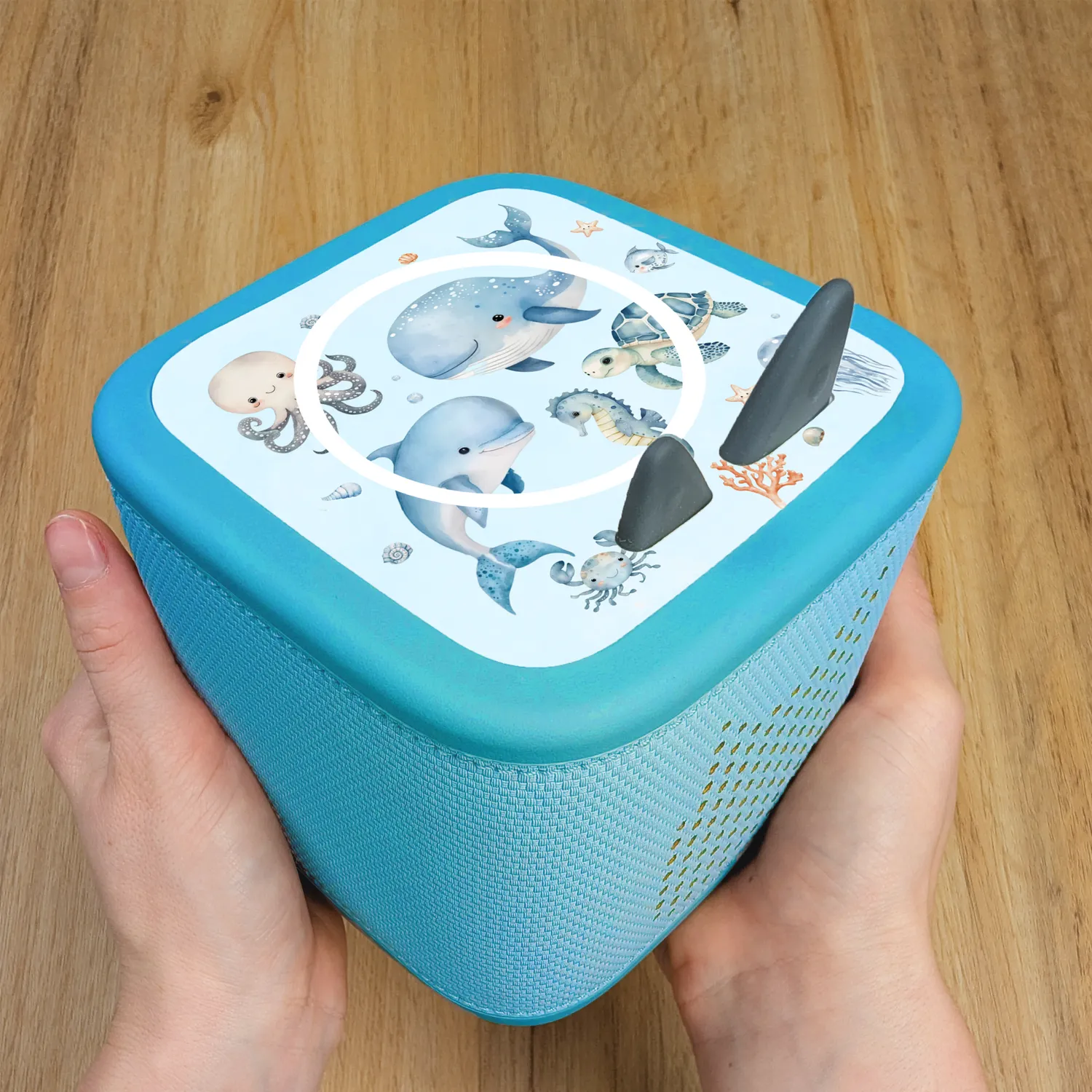 MeinBaby123 Toniebox 2 Schutzfolie Unterwasserwelt Blau