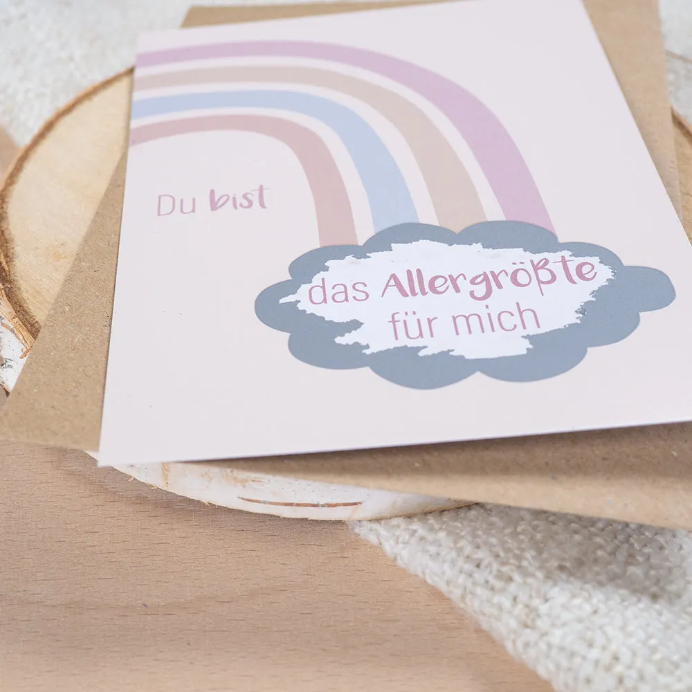 MINTKIND Du bist das Allergrößte Rubbelkarte DIN A6 Wolke