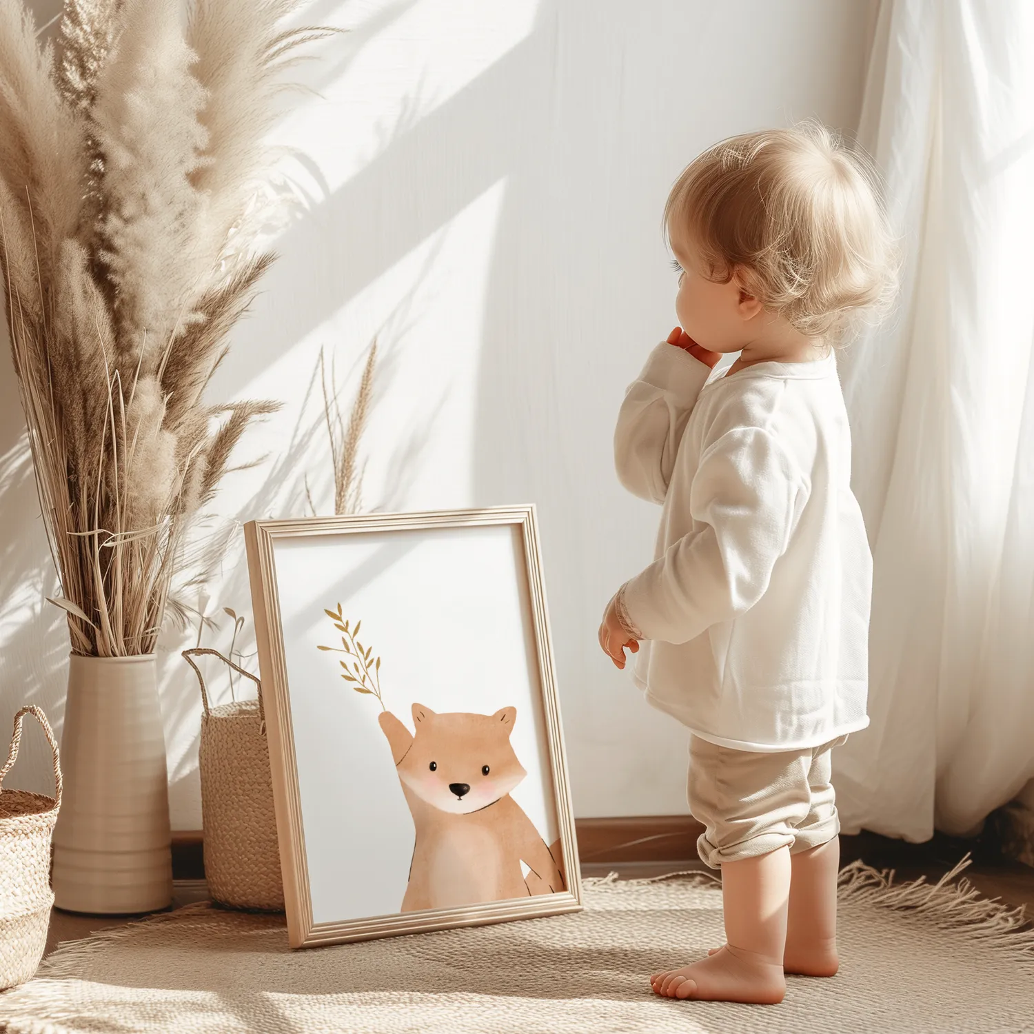 MeinBaby123 Faultier & Freunde Poster 6er Set A4 matt